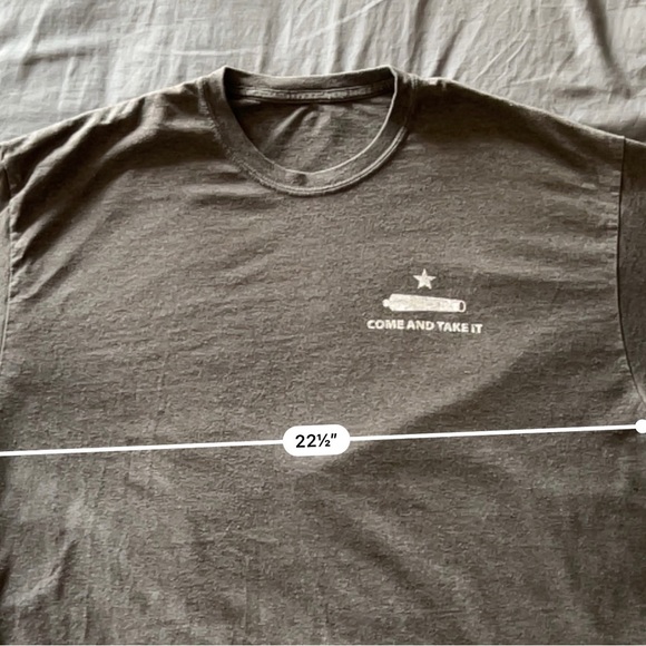 XL gray “Come And Take It” short sleeve tshirt - Picture 3 of 4
